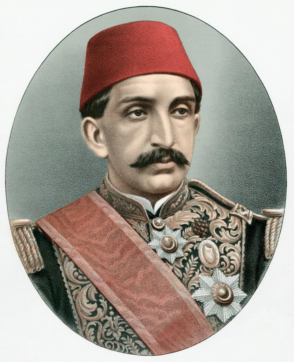 Abdul Hamid II 1842-1918, último sultão da Turquia, c1880 de Unbekannt