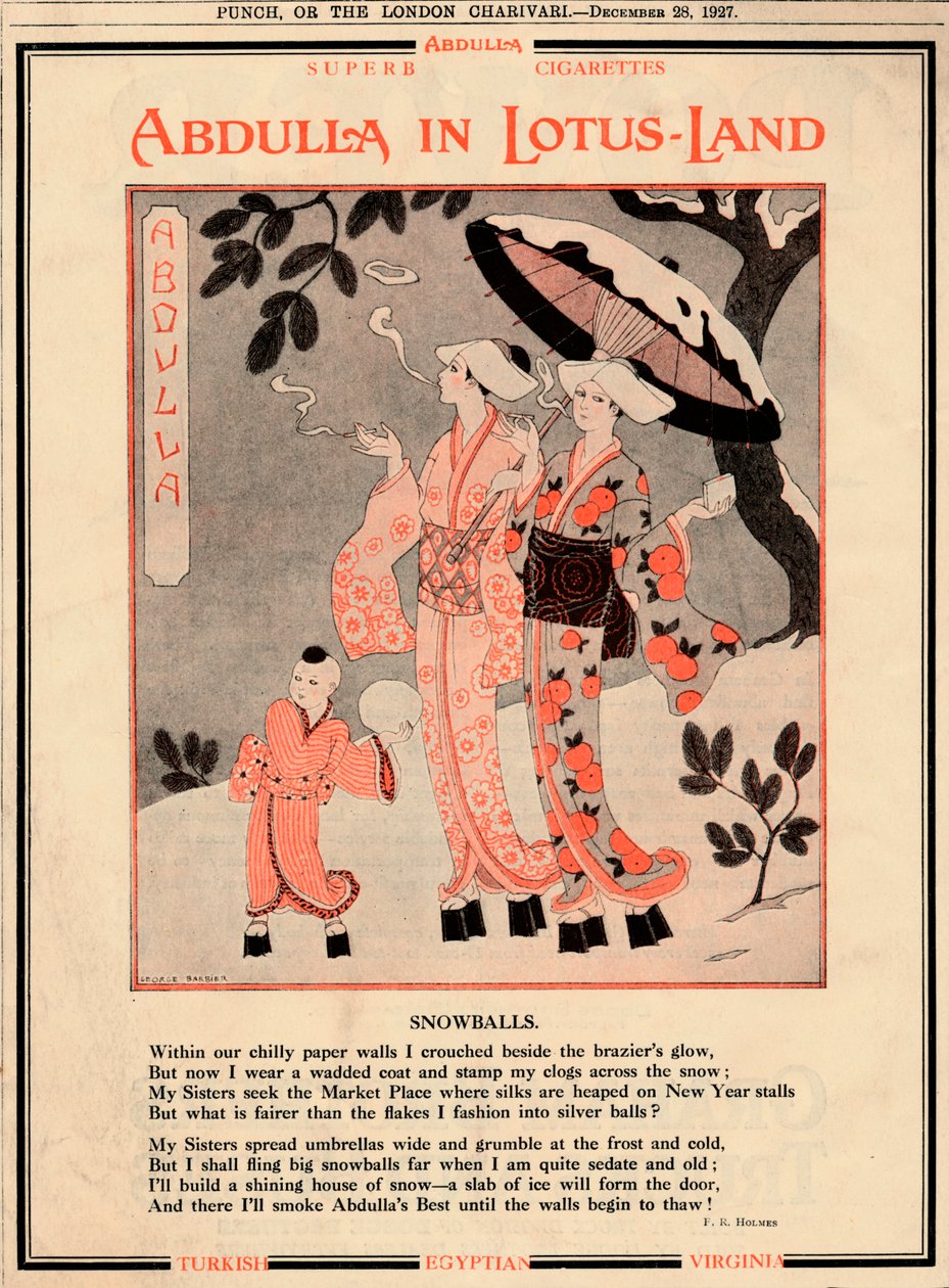Abdullas na Terra dos Lótus - Bolas de neve, 1927 de Unbekannt
