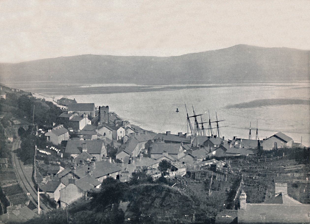 Aberdovey - vista da cidade e da baía, 1895 de Unbekannt