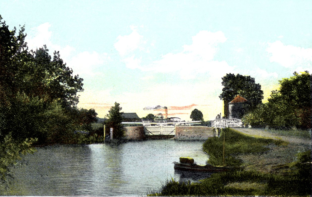 Abingdon Lock, Oxfordshire, século 20 de Unbekannt