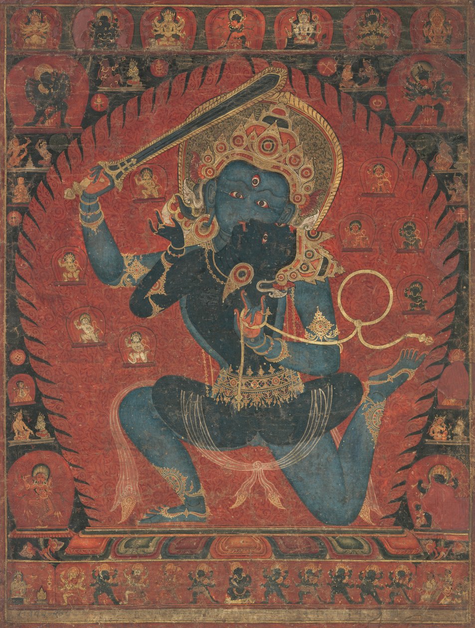 Acala com o consorte Vishvavajri, 1525–50. de Unbekannt
