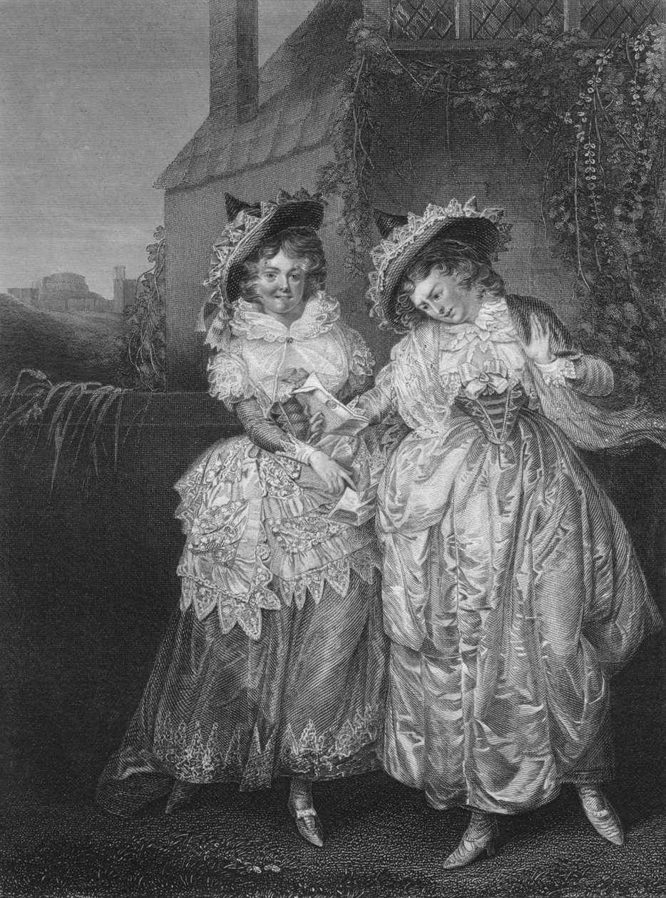 Ato II Cena i de As Alegres Esposas de Windsor, século c19 de Unbekannt