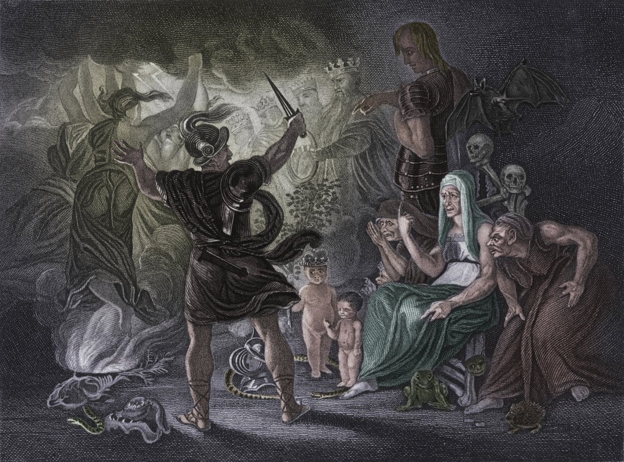 Ato IV Cena i de Macbeth, século XIX de Unbekannt
