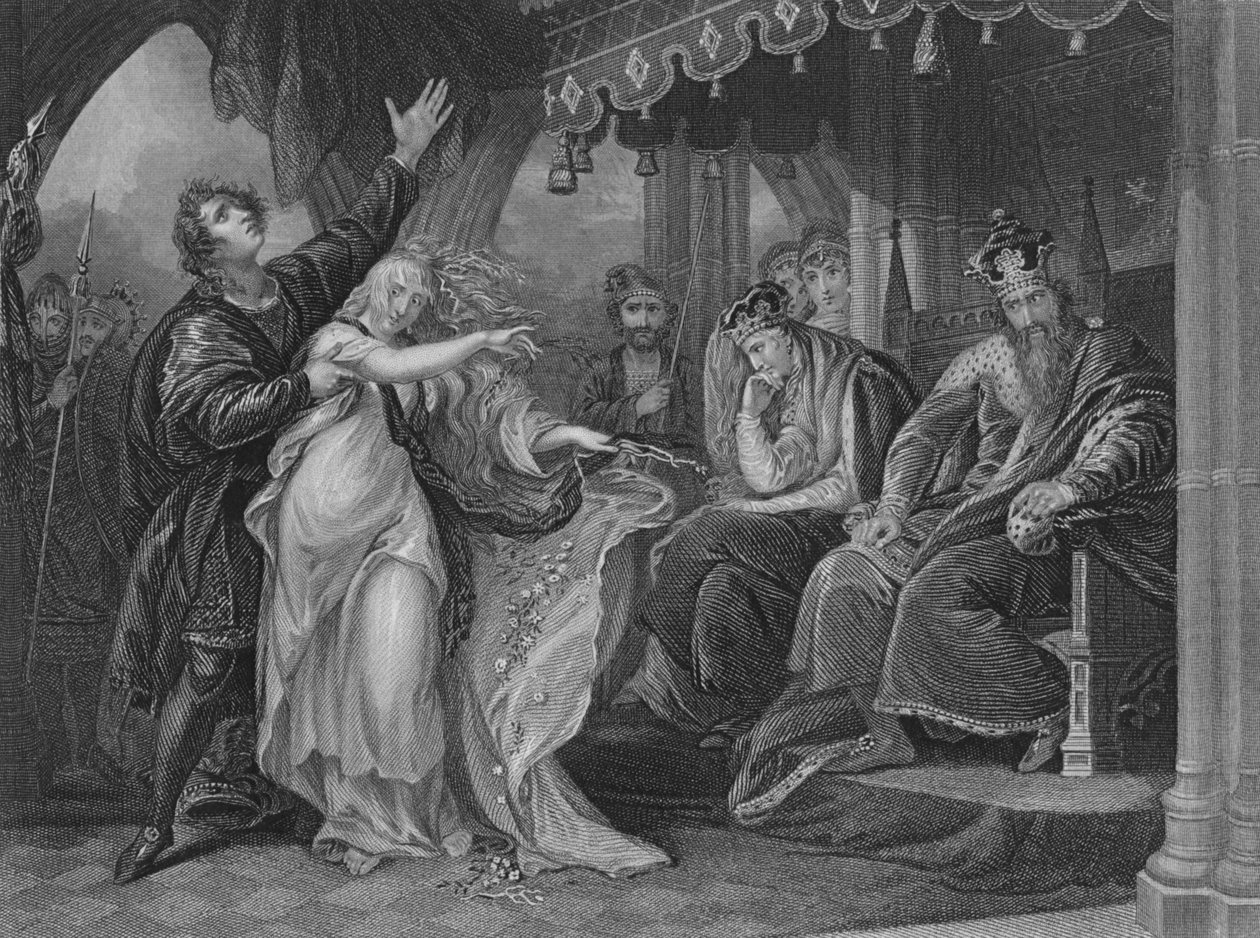 Ato IV Cena v de Hamlet, século c19 de Unbekannt