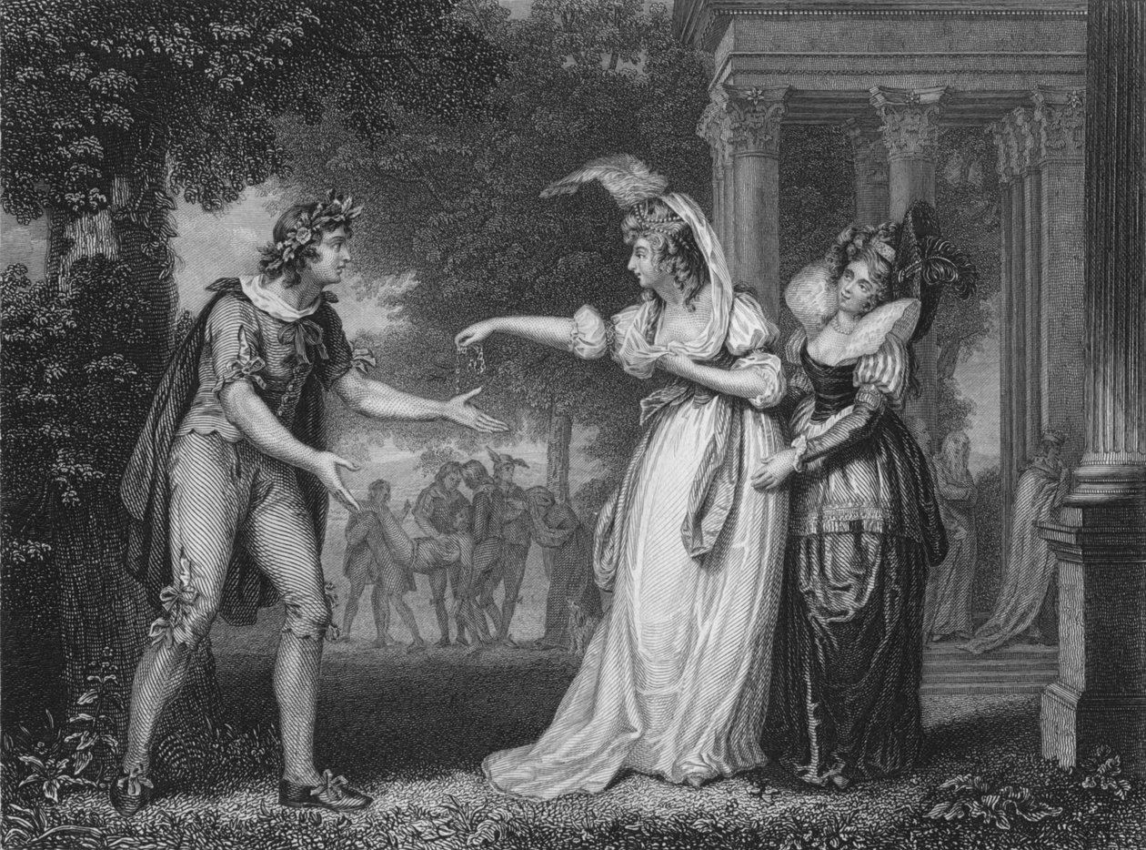 Ato I Cena ii de Como você gosta, século c19 de Unbekannt