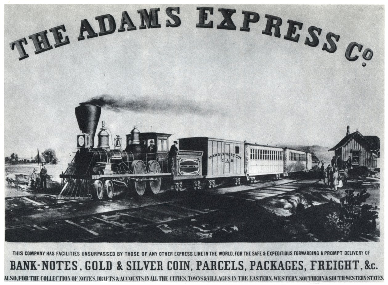 Anúncio da Adams Express Company, c1860s 1954 de Unbekannt