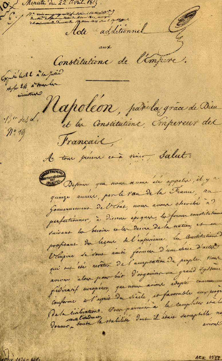 Ato adicional às constituições do Império, 22 de abril de 1815, 1921. de Unbekannt