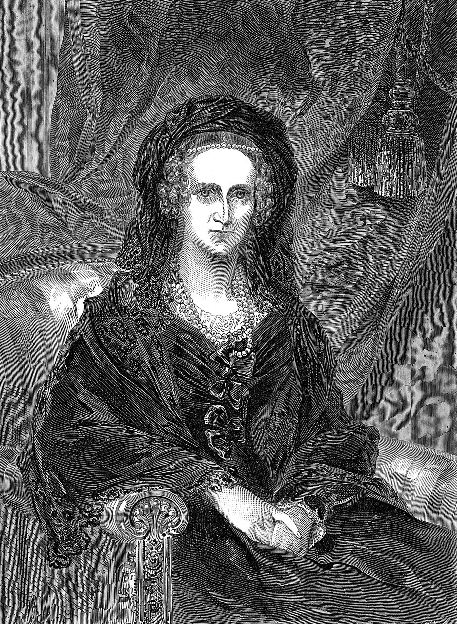 Adelaide de Saxe-Coburg Meiningen 1792-1849, rainha-consorte alemã de William IV, 1849 de Unbekannt