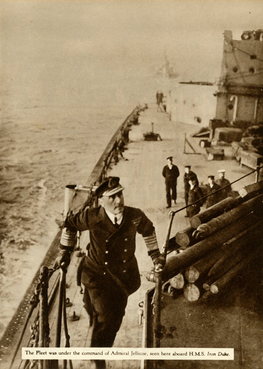 Almirante Jellicoe a bordo do HMS Iron Duke, 1914, 1935. de Unbekannt