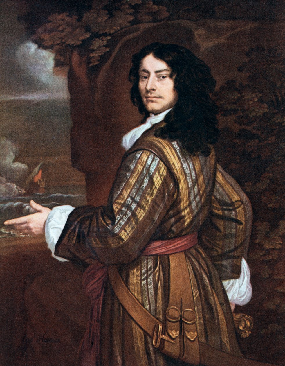 Almirante Sir John Harman, oficial da Marinha Inglesa, século XIX de Unbekannt