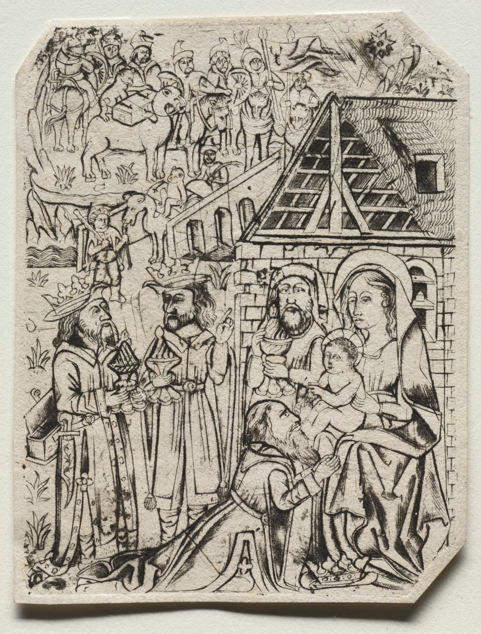 Adoração dos Magos, 1400s. de Unbekannt