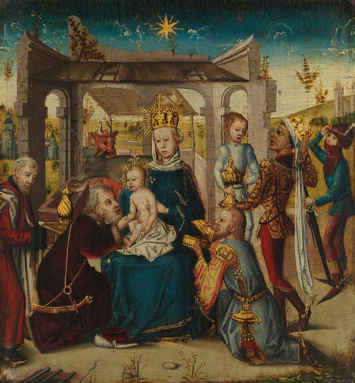 Adoração dos Magos, ca. 1470-90. de Unbekannt