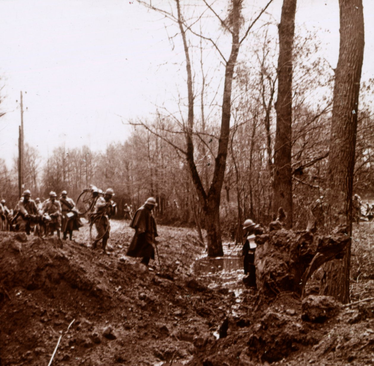 Avanço na Ailette, norte da França, c1918 de Unbekannt