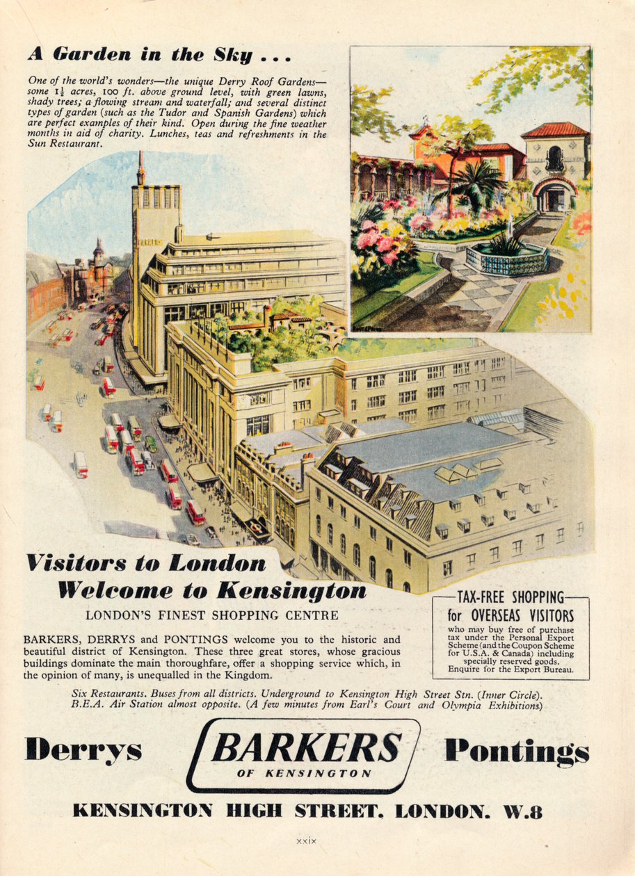 Anúncio para Barkers of Kensington, 1951 de Unbekannt