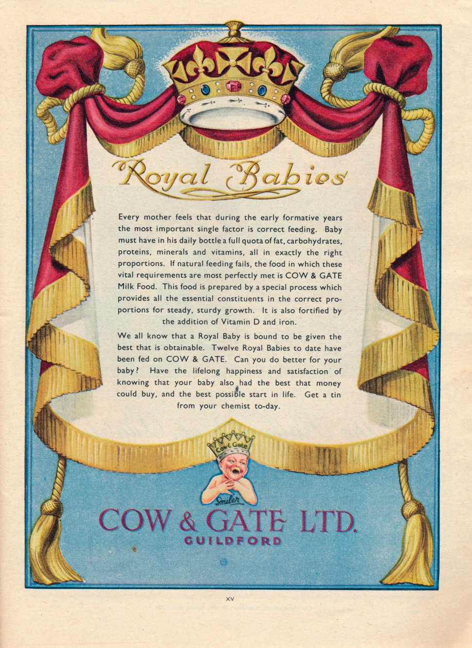 Anúncio para Cow & Gate Ltd., 1951 de Unbekannt