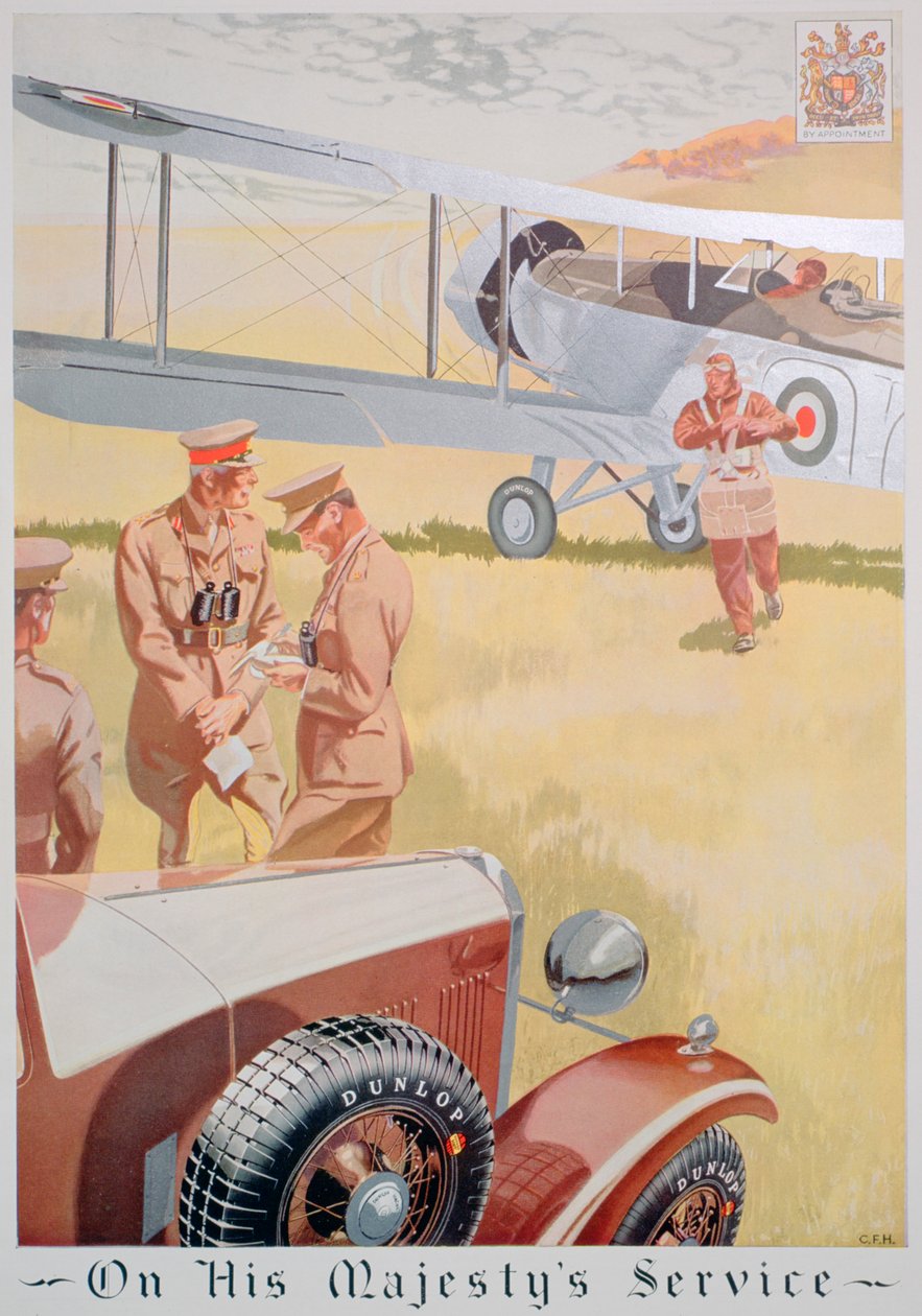 Anúncio dos pneus Dunlop, 1934 de Unbekannt