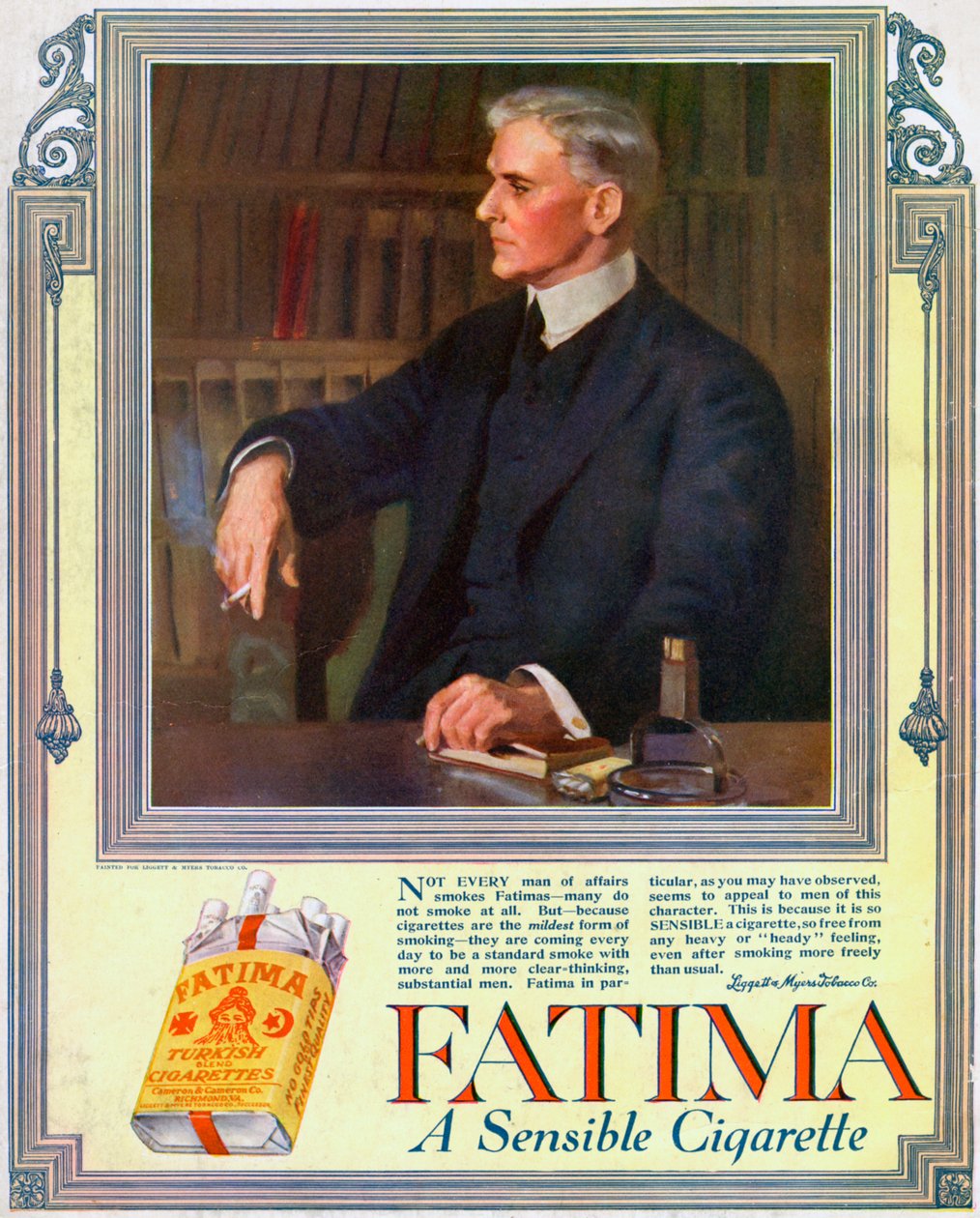 Anúncio dos cigarros de Fátima, 1916 de Unbekannt