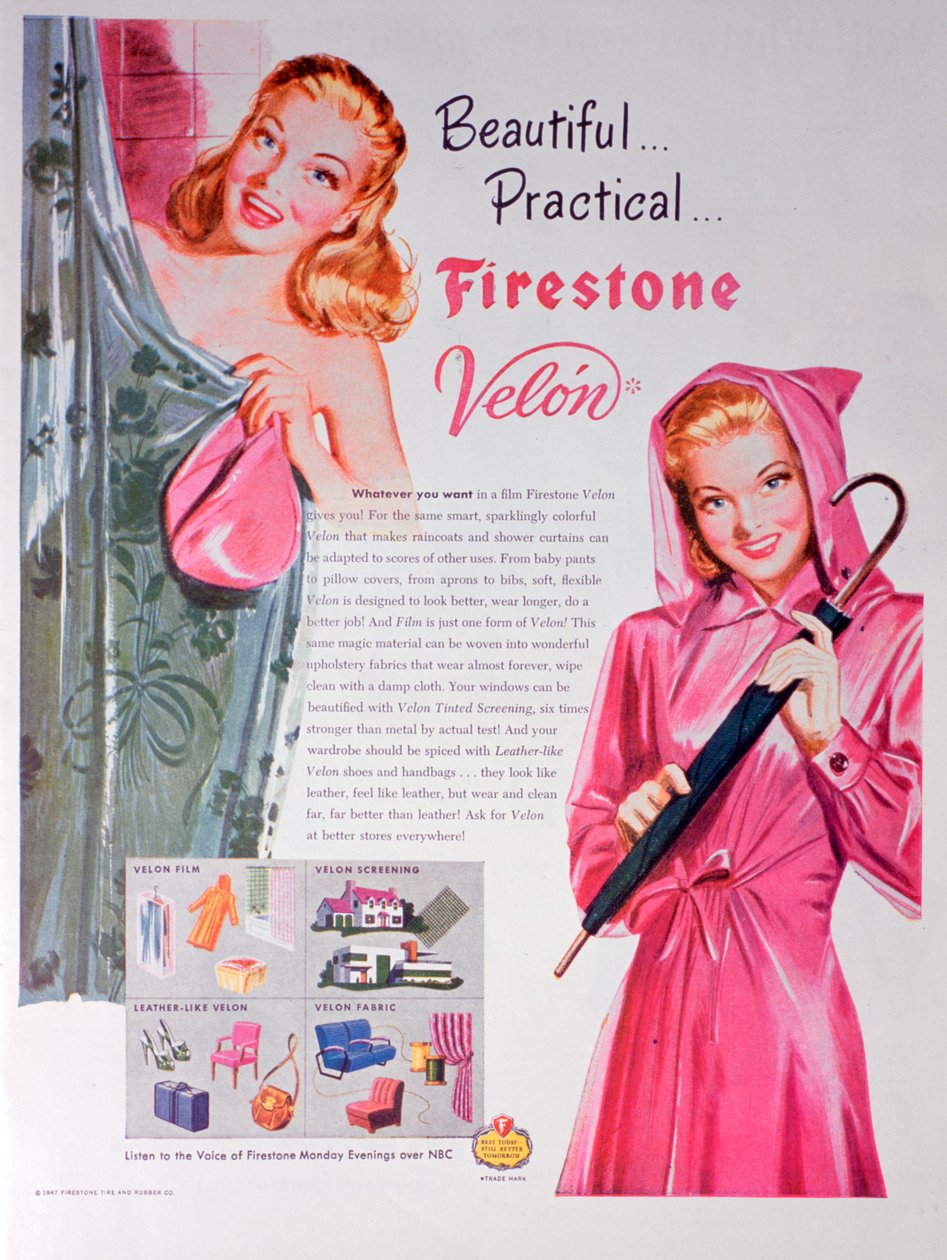 Anúncio para Firestone Velon, 1947 de Unbekannt