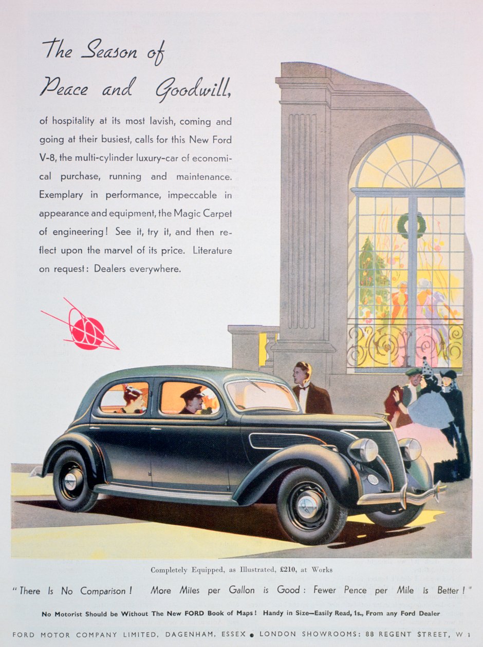 Anúncio para automóveis Ford, 1936 de Unbekannt