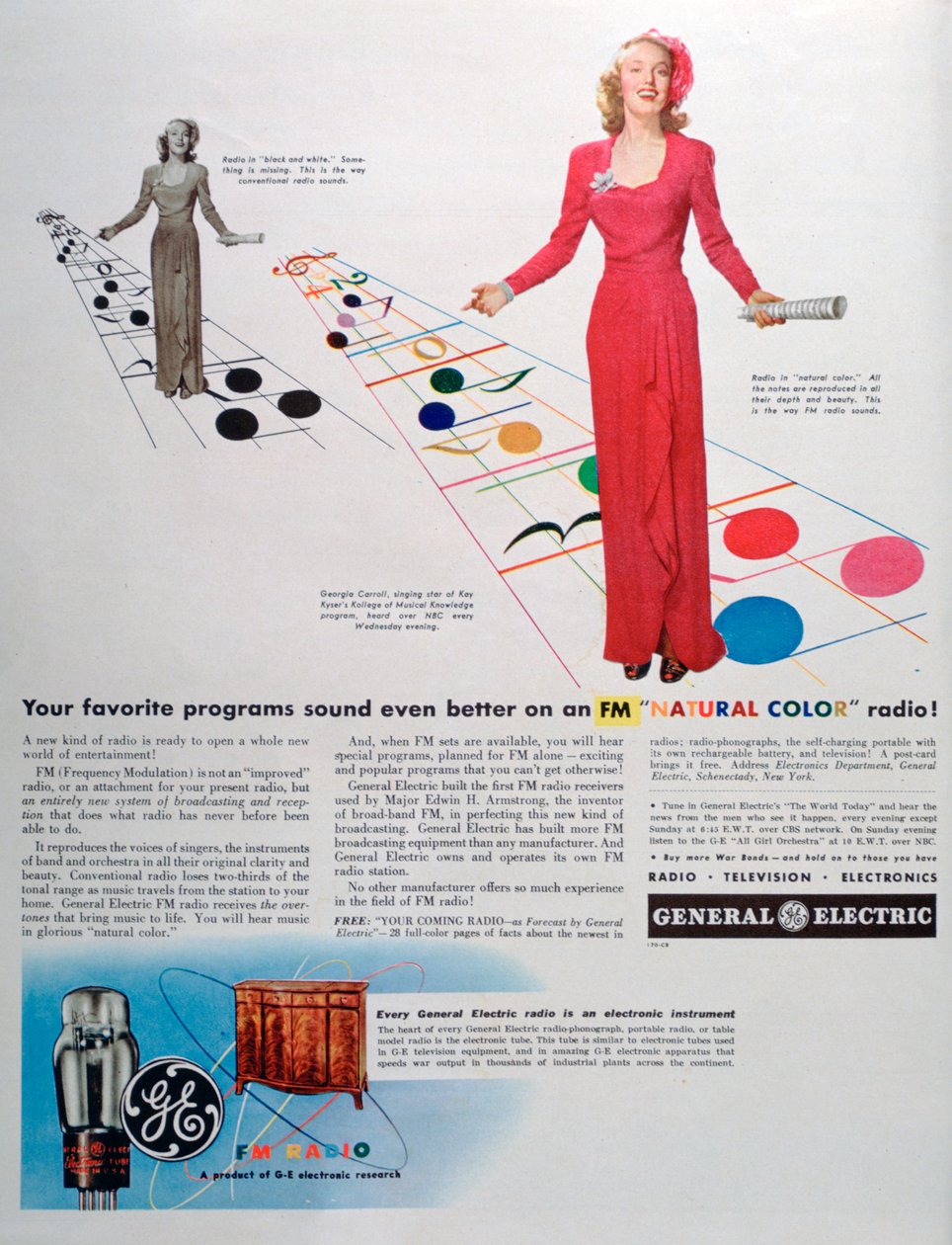 Anúncio para rádios FM da General Electric, 1944 de Unbekannt