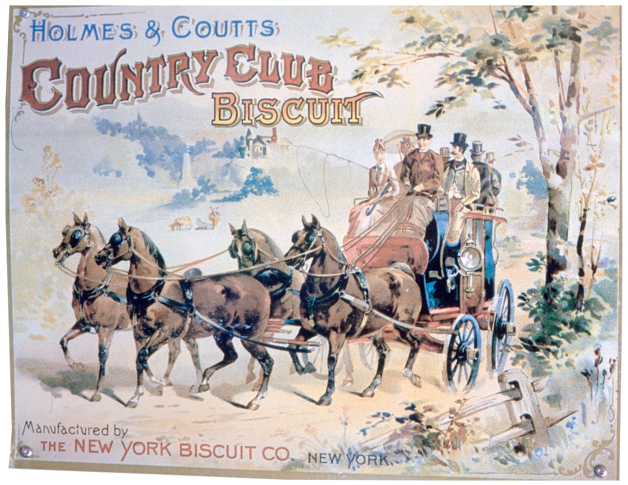 Anúncio para biscoitos do Holmes and Coutts Country Club de Unbekannt