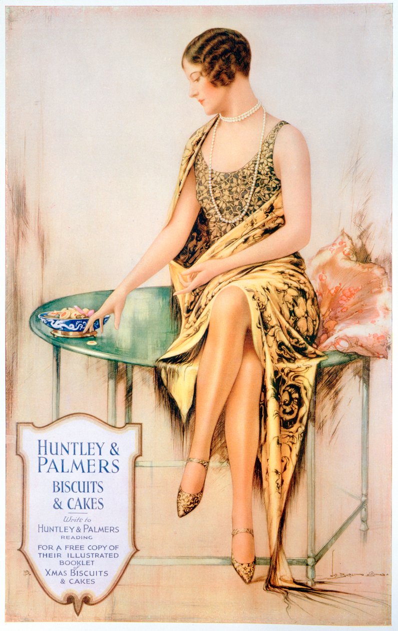 Anúncio para biscoitos Huntley e Palmers, 1929 de Unbekannt