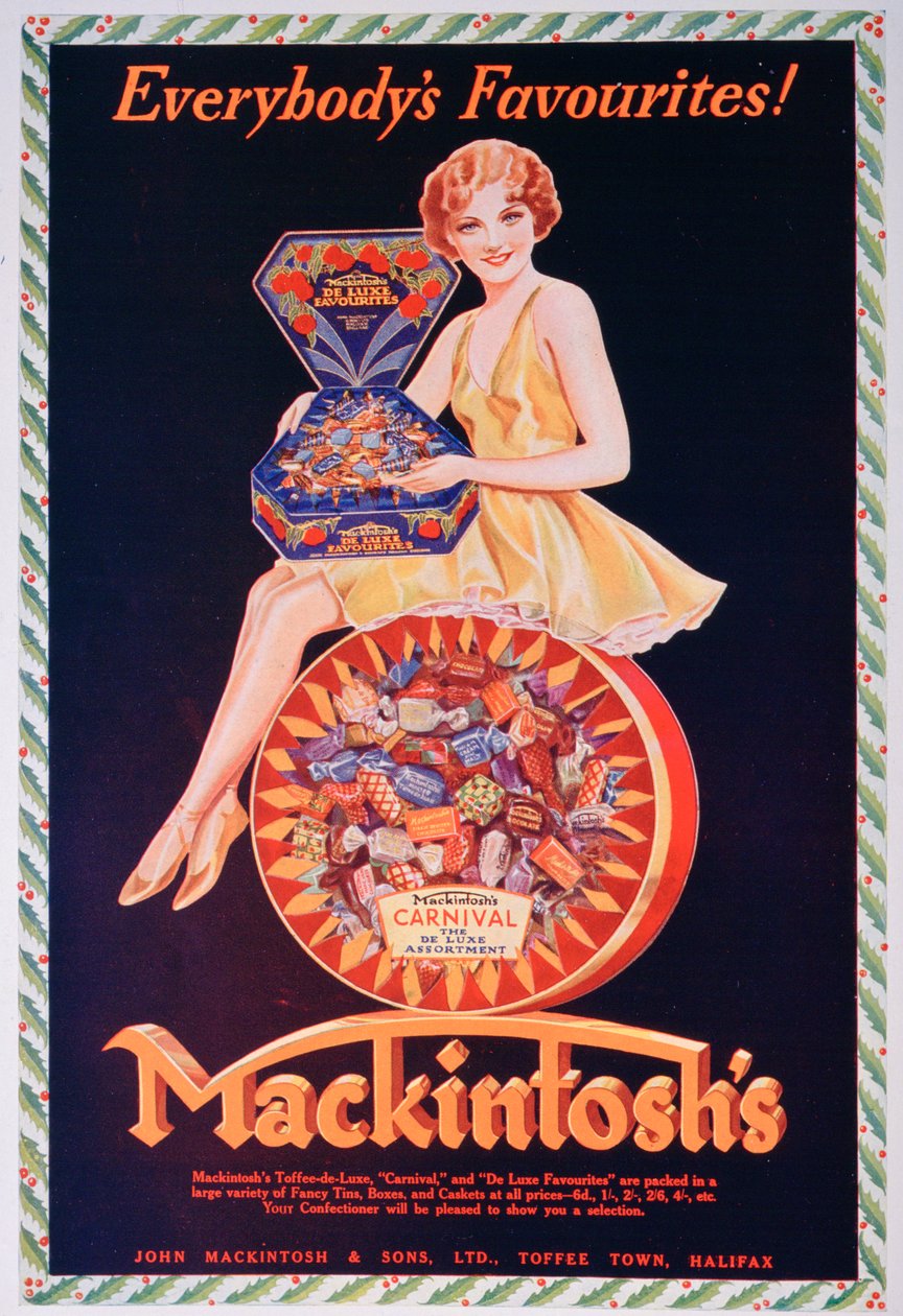Anúncio para Mackintoshs toffee, 1932 de Unbekannt