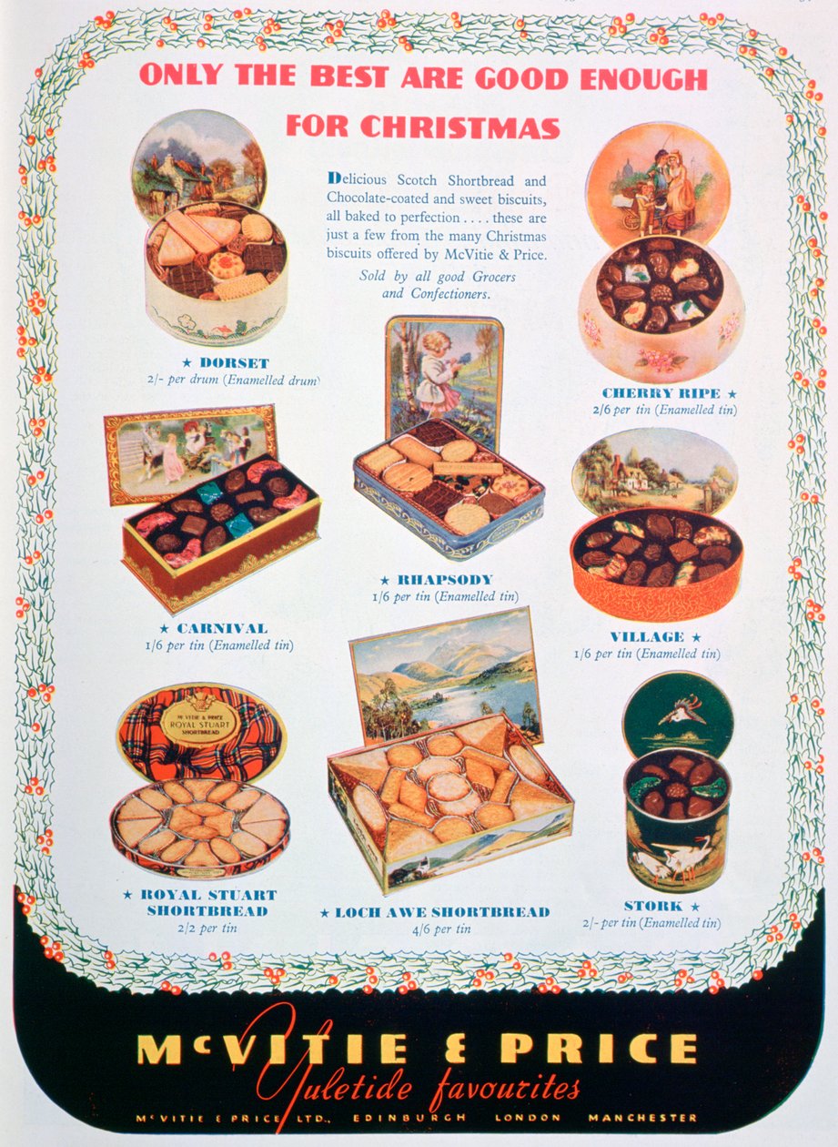 Anúncio para biscoitos McVitie e Price, 1938 de Unbekannt