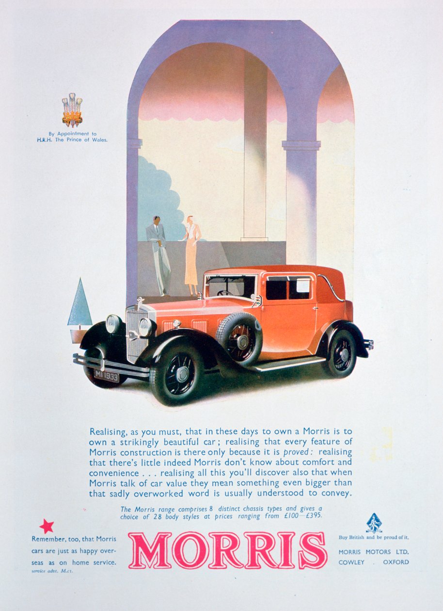 Anúncio para Morris, 1932 de Unbekannt