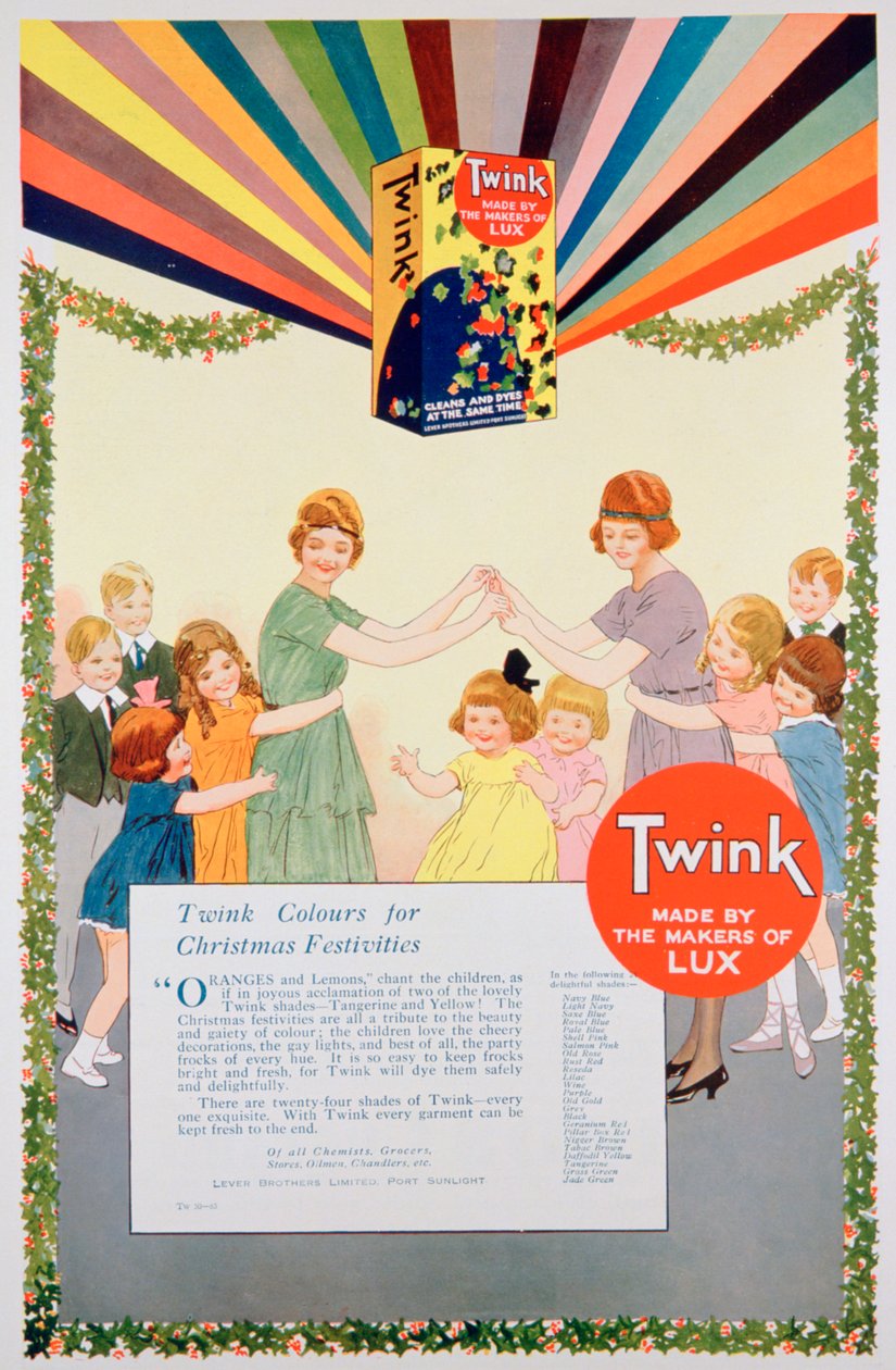 Anúncio para Twink dye, 1922 de Unbekannt
