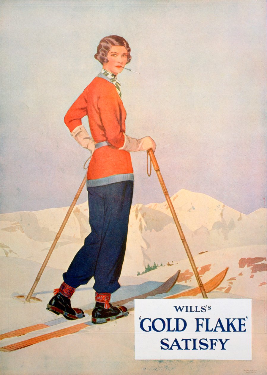 Anúncio para cigarros Wills Gold Flake, 1930 de Unbekannt