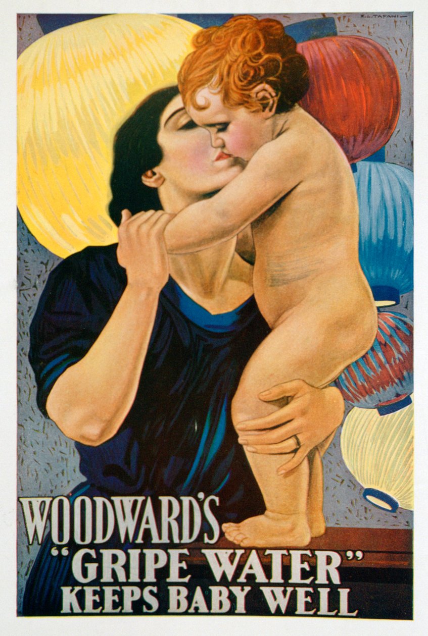 Anúncio para Woodwards Gripe Water, 1922 de Unbekannt