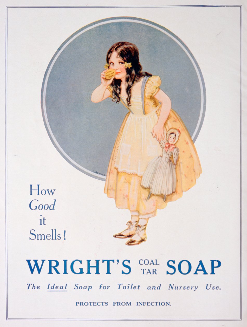 Anúncio do sabão de alcatrão de carvão Wrights, 1923 de Unbekannt