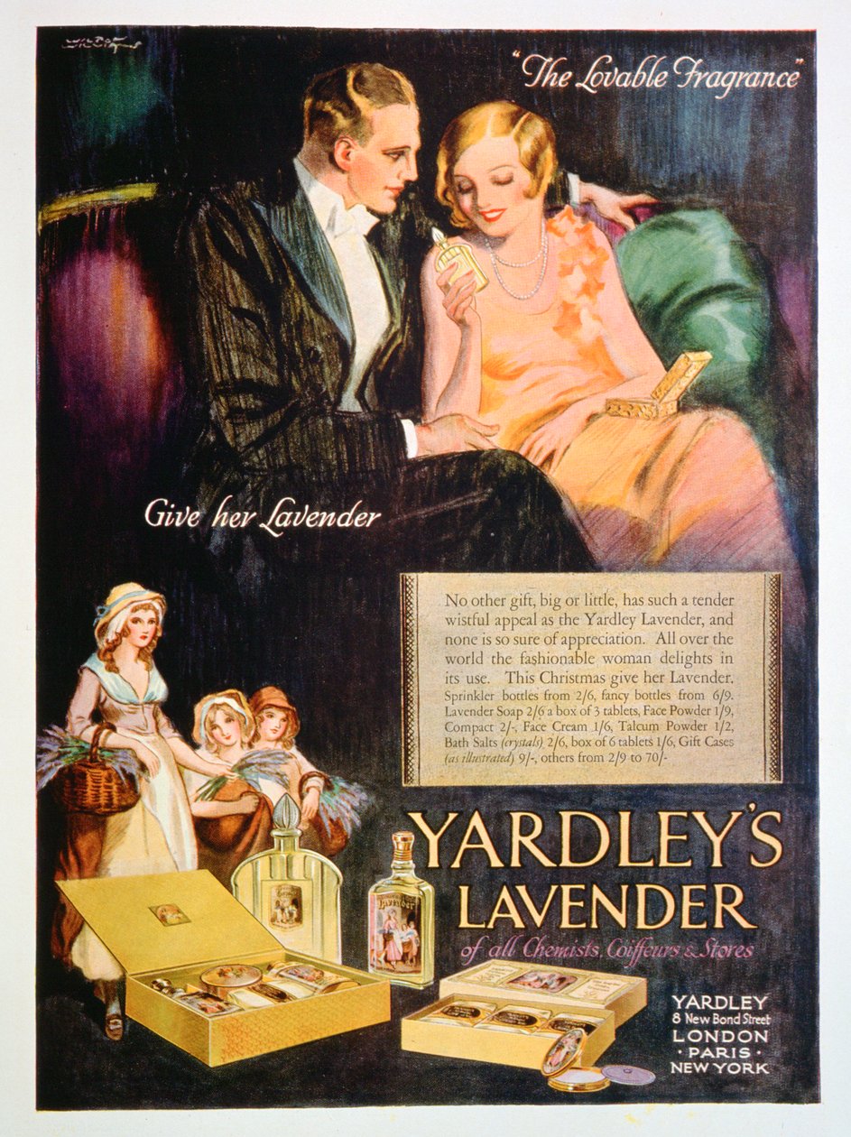 Anúncio do perfume Yardleys Lavender, 1929 de Unbekannt