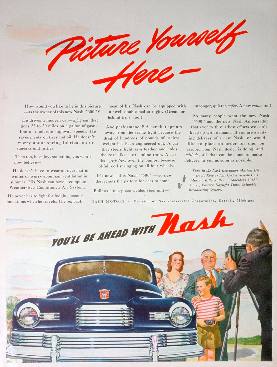 Anúncio para o carro Nash 600, 1946 de Unbekannt