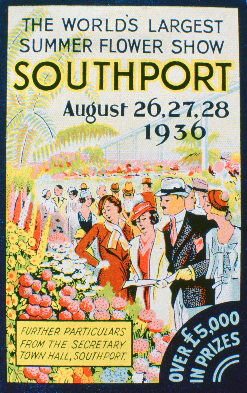 Anúncio para o Southport Flower Show, Lancashire, 1936 de Unbekannt