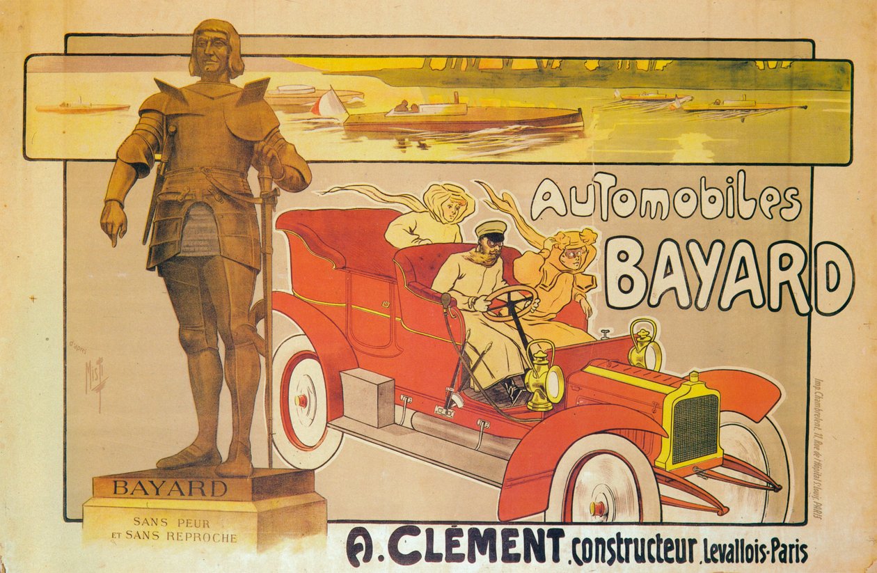 Anúncio para carros Clement-Bayard, c1905 de Unbekannt