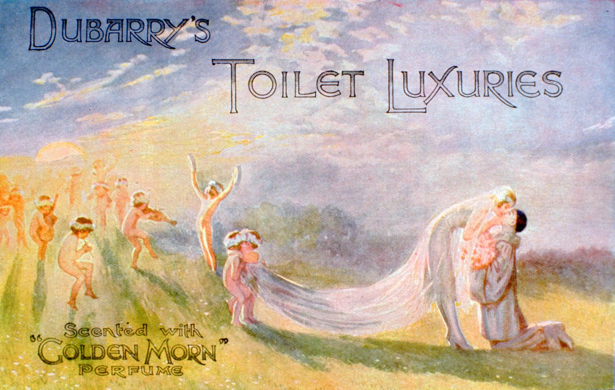 Anúncio do Dubarrys Toilet Luxuries, perfumado com perfume Golden Morn, 1922 de Unbekannt