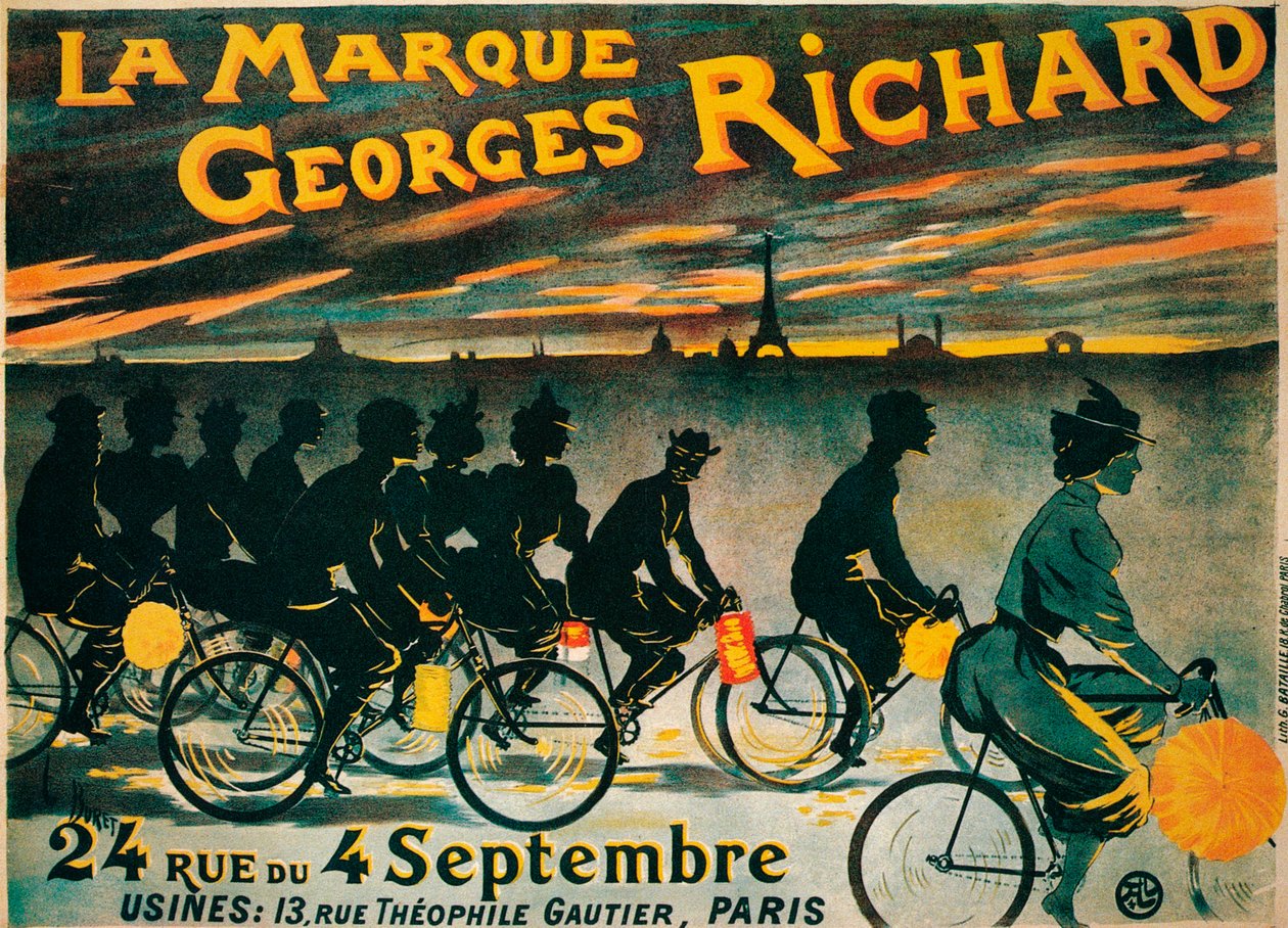 Anúncio para bicicletas de Georges Richard, c1900 de Unbekannt