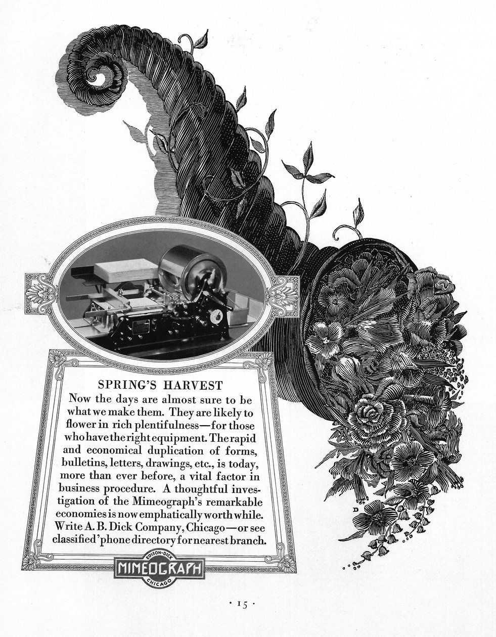 Anúncio para o Edison Mimeograph, 1900s-1910s de Unbekannt