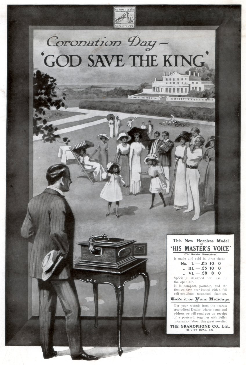 Anúncio para o Gramophone and Co. Ltd de Unbekannt