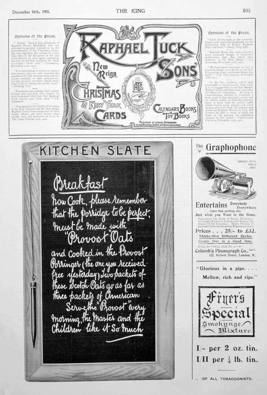 Página publicitária da revista King, 14 de dezembro de 1901 de Unbekannt