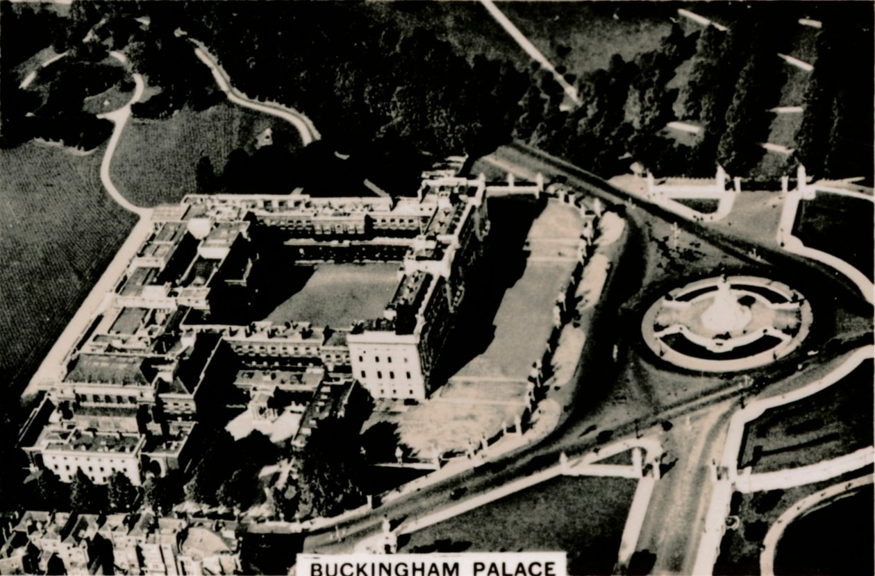 Vista aérea do Palácio de Buckingham, 1939 de Unbekannt