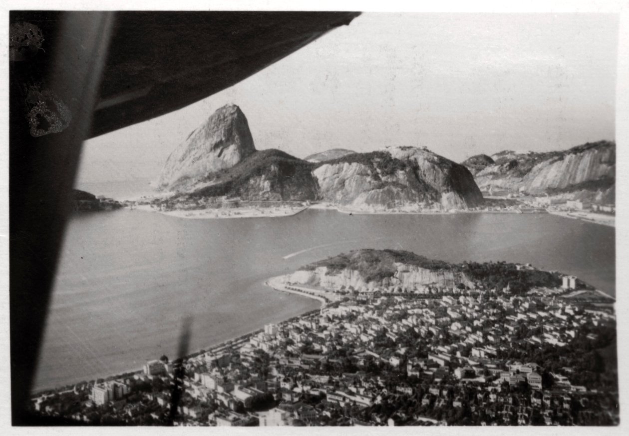 Vista aérea do Rio de Janeiro, Brasil, de um Zeppelin, 1930 1933 de Unbekannt