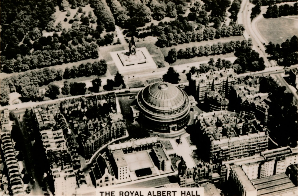 Vista aérea do Royal Albert Hall, 1939 de Unbekannt