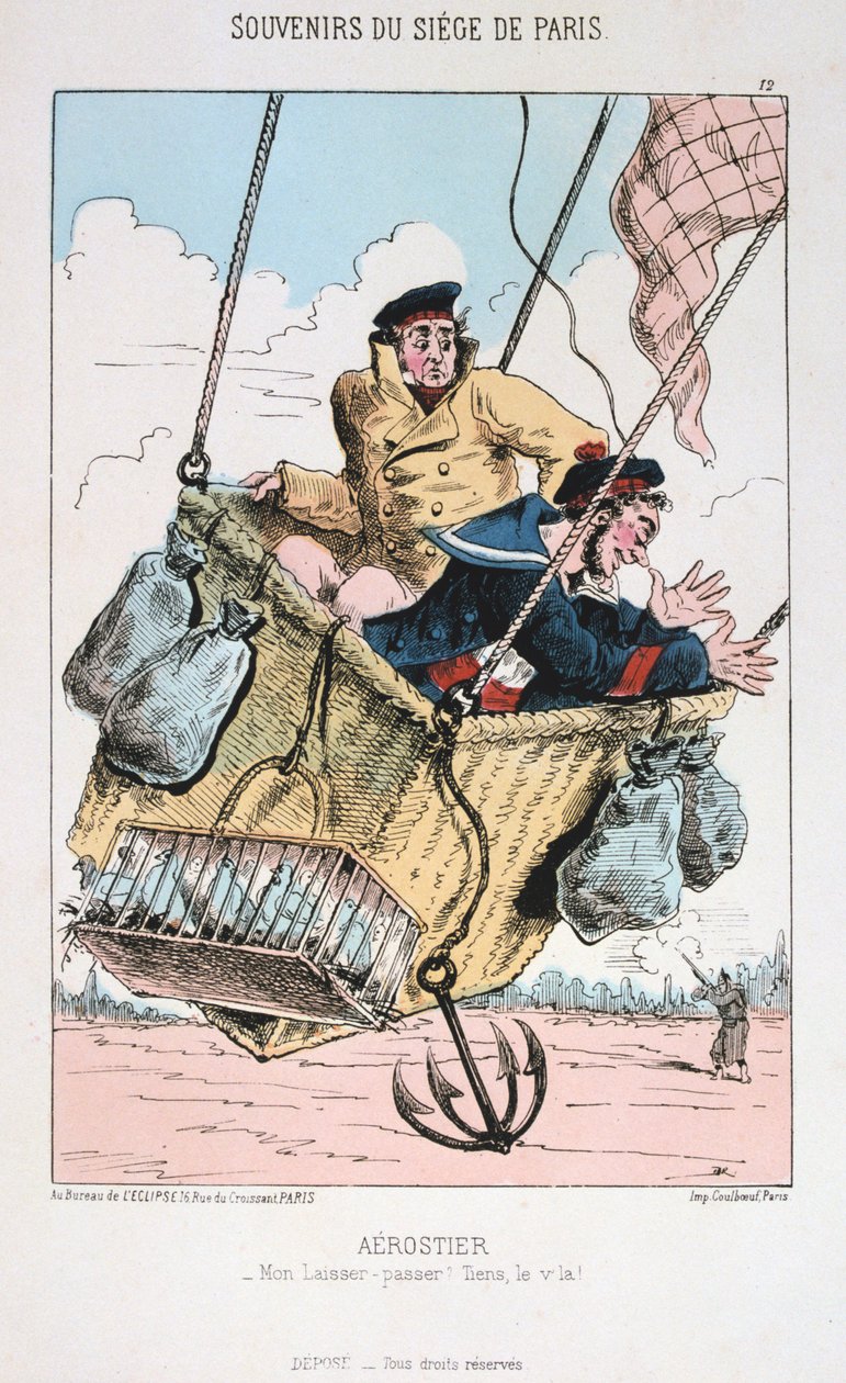 Aerostier, Cerco a Paris, 1870-1871 de Unbekannt