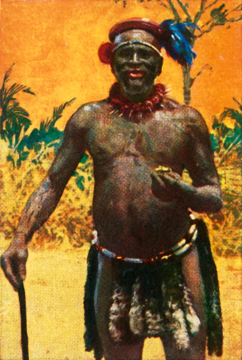 Conselheiro tribal africano, c1928. de Unbekannt