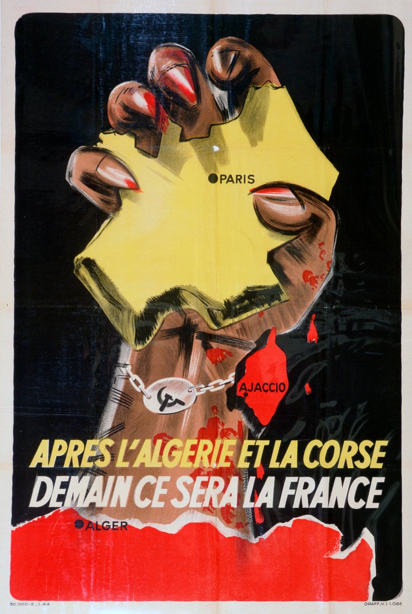 Depois da Argélia e da Córsega, amanhã será a França, 1943-1944 de Unbekannt