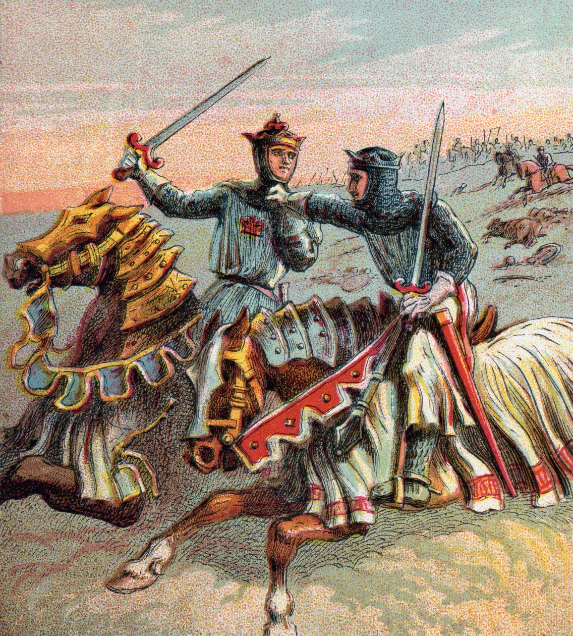 Depois da Batalha de Crecy, 1346, c1850 de Unbekannt