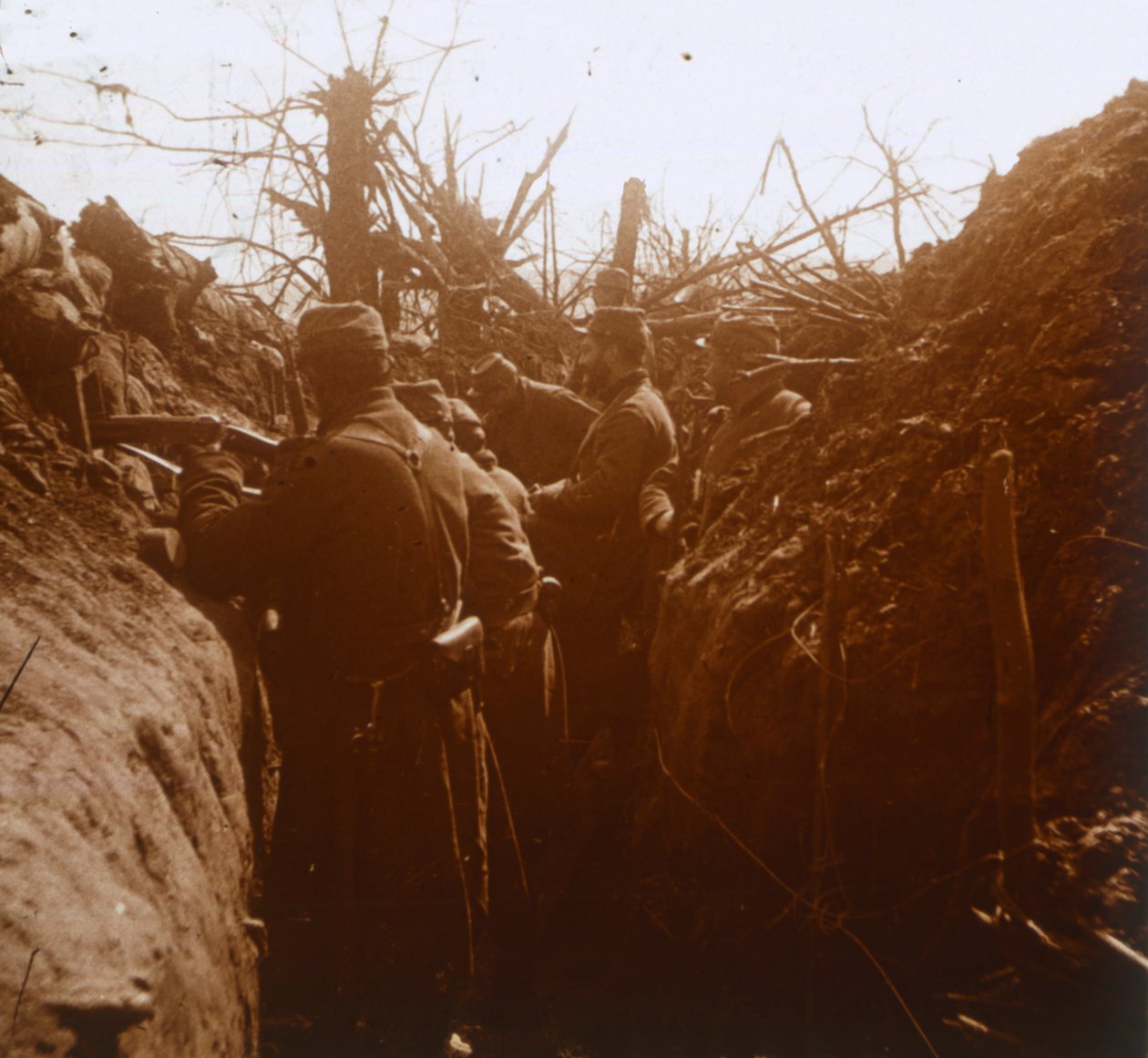 Após a Batalha de Marne, norte da França, c1914-c1918 de Unbekannt
